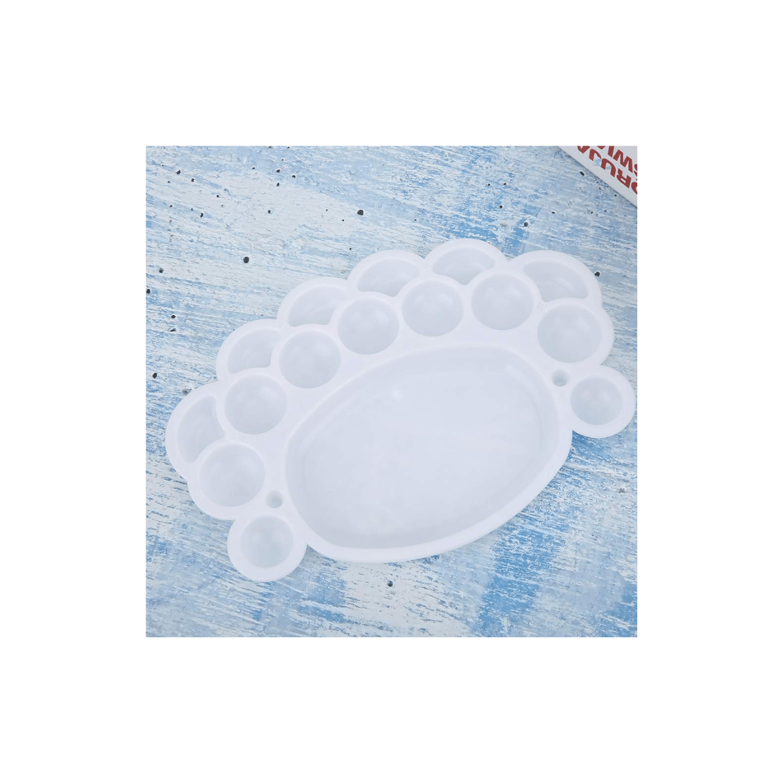 Burani Toys Toys Watercolor Palette of White Plate For Kids