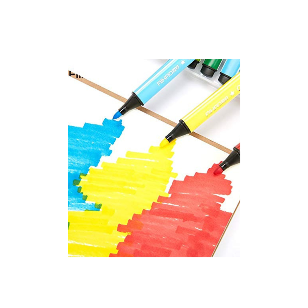 Sketch Pen Washable Nib Sketch Pens with Washable Ink (Set of Multi Color)