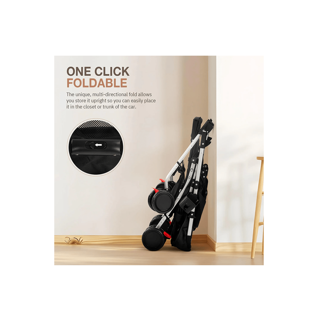 Baybee Other Gears Baybee Convertible Infant Baby Pram Stroller for Newborn Babies with 3-Position Adjustable Seat & Canopy, Reversible Bassinet & 5 Point Safety Belt