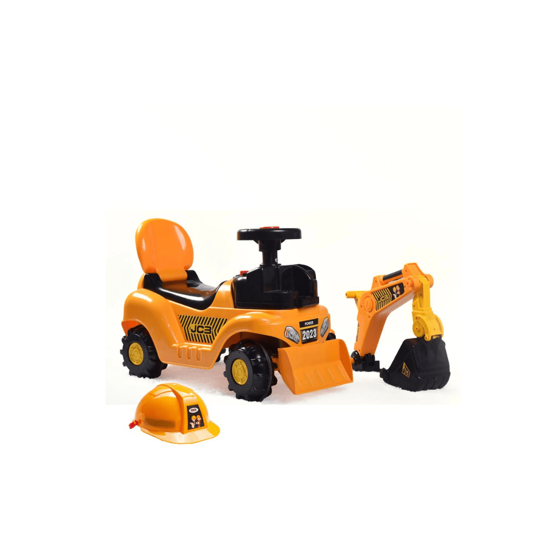 4kids Toys 4Kids JCB Ride-On Excavator Bulldozer Truck For Kids
