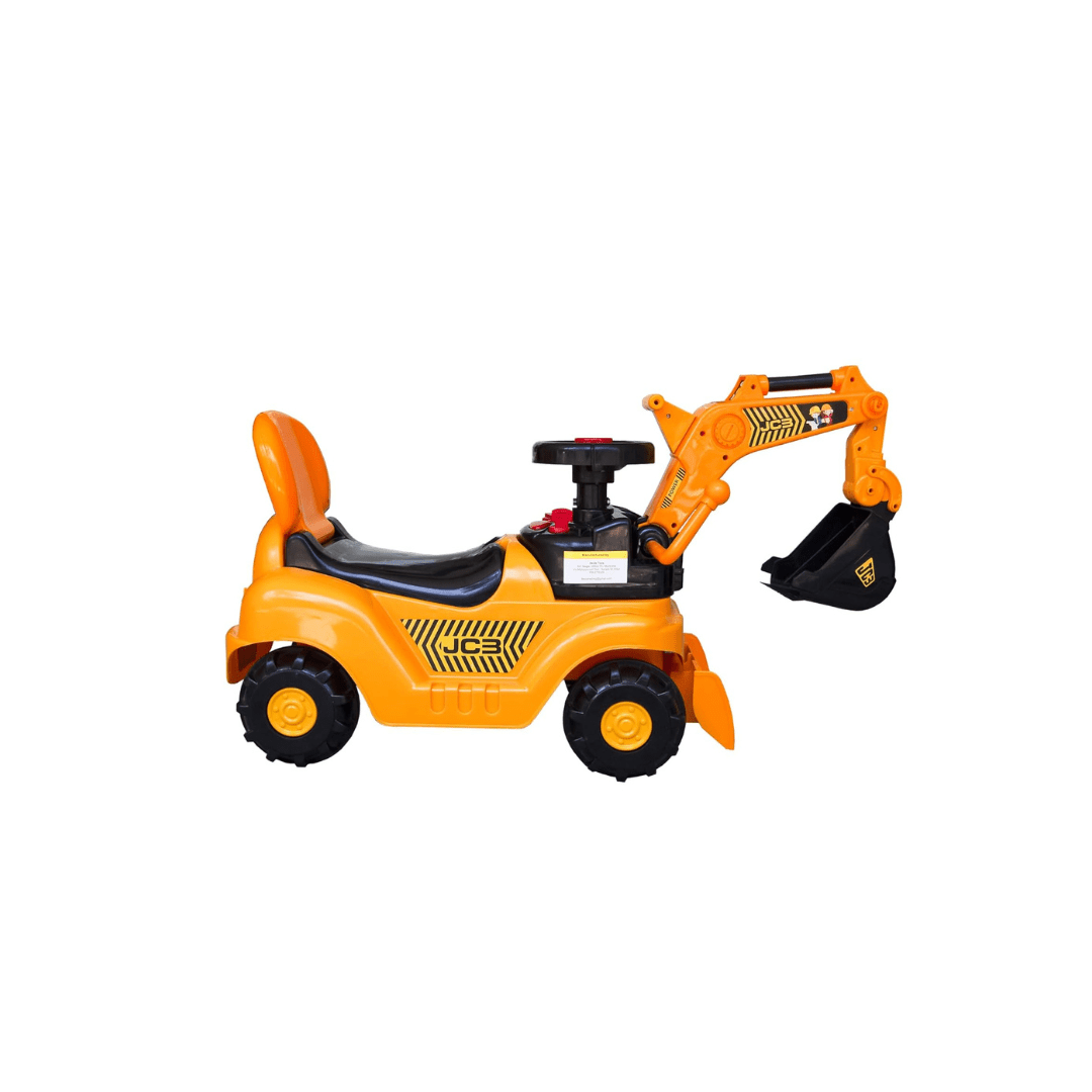 4kids Toys 4Kids JCB Ride-On Excavator Bulldozer Truck For Kids