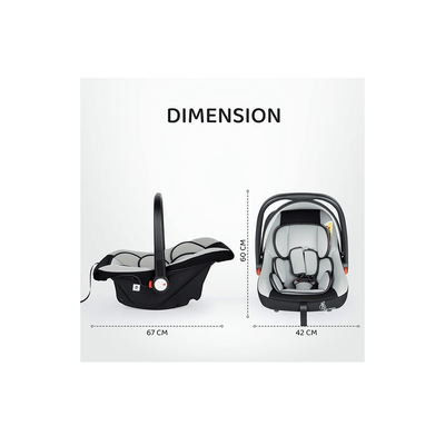 R for Rabbit Other Gears R for Rabbit Picaboo 4 in 1 Multipurpose Baby Carry Cot Cum Car Seat, Removable & Washable Cover, 3 Point Safety Belt, 4 position handle adjustment (0 - 15 Months)