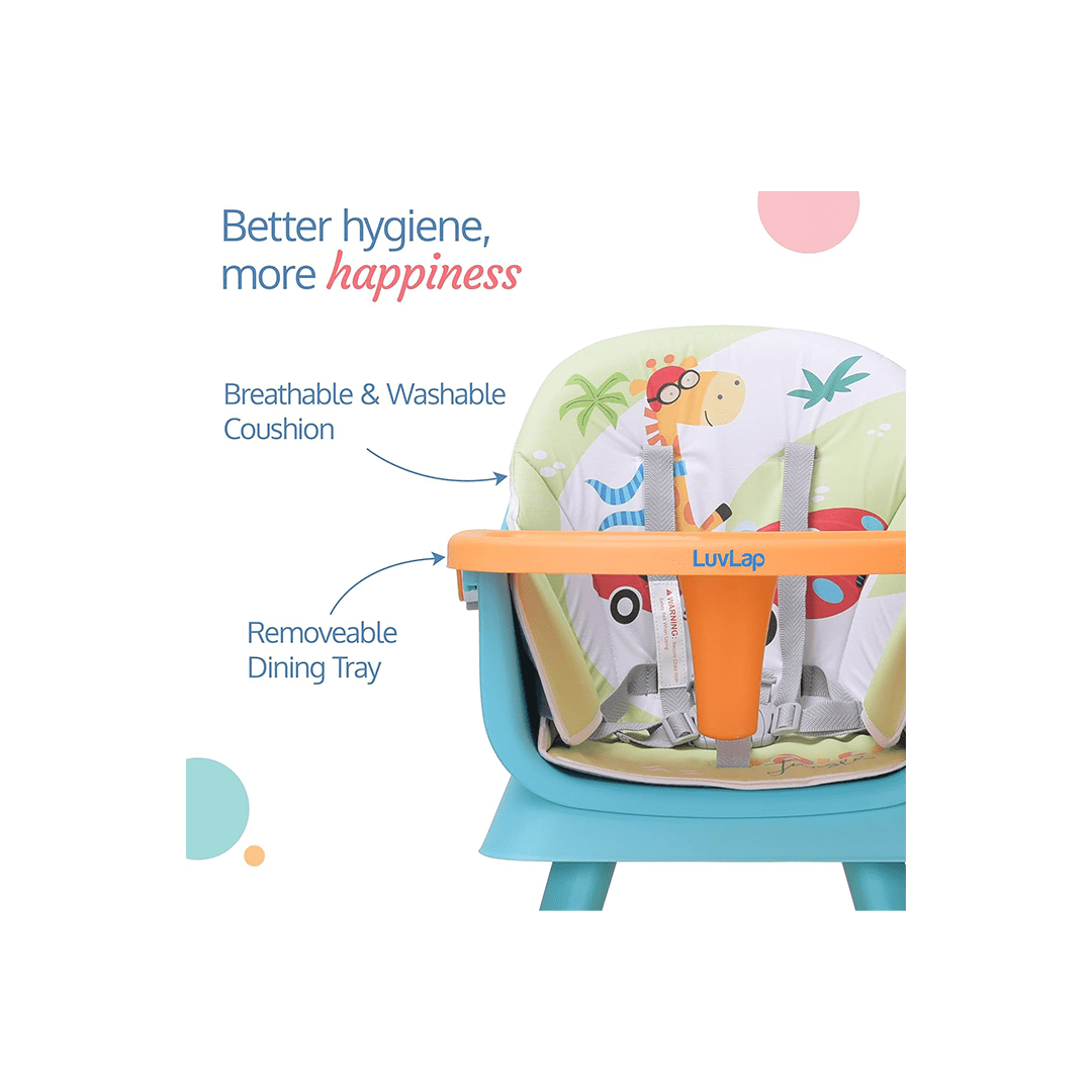 LuvLap Room Decors Luv Lap Multifunction 6 in 1 Baby High Chair For Kids (6-36 Months)
