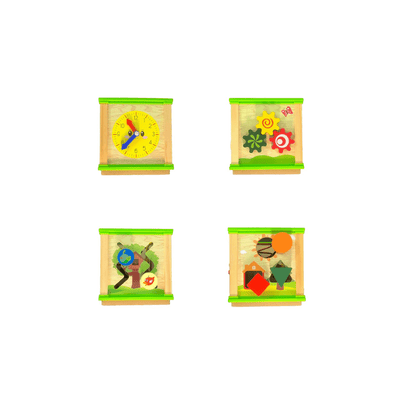 GD Toys Toys GD Toys 5 in 1 Activity Cube for Kids| Bead Maze, Clock, Shape Sorting For Kids (1-4 Years+)