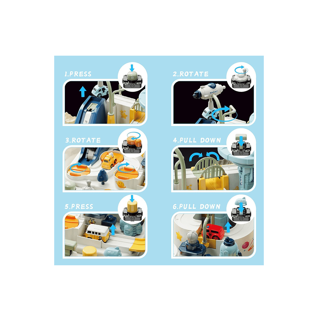 Baan Toys Toys Baan Toys Explorer Space Adventure Car Track Toys For Kids (3 Years+)