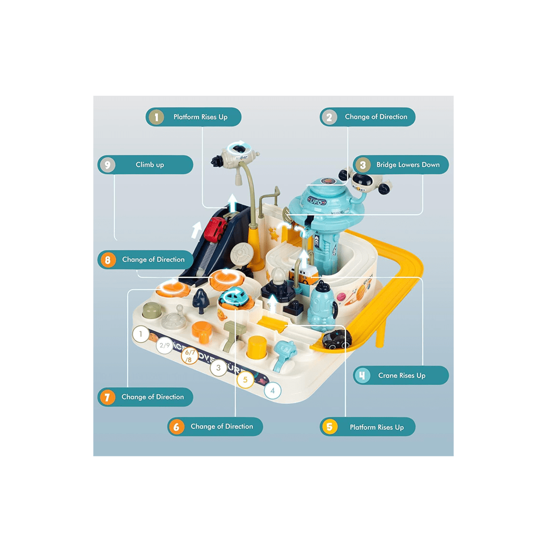 Baan Toys Toys Baan Toys Explorer Space Adventure Car Track Toys For Kids (3 Years+)