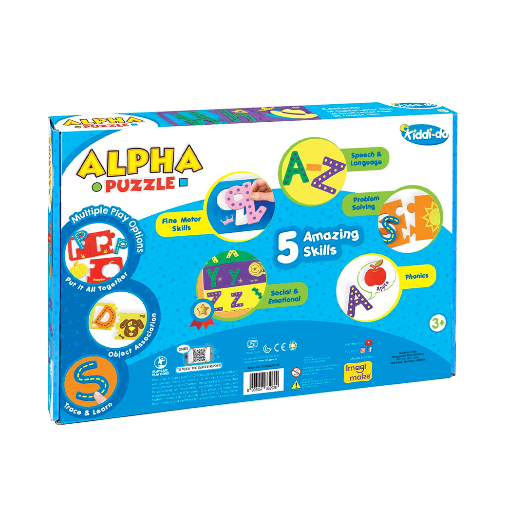 Imagimake Toys Imagimake Alpha Puzzle (3 Years+)