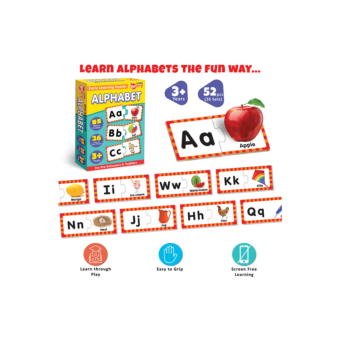 Little Berry Toys Little Berry Alphabet Early Learning Puzzle for Kids (3-7 Years)