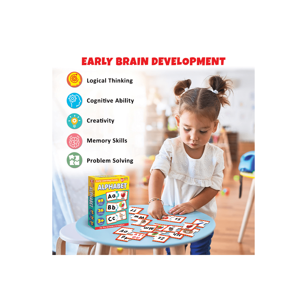 Little Berry Toys Little Berry Alphabet Early Learning Puzzle for Kids (3-7 Years)