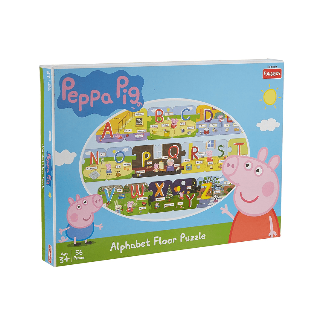 Funskool Toys Funskool Peppa Pig Alphabet Floor Puzzle (3 Years+)