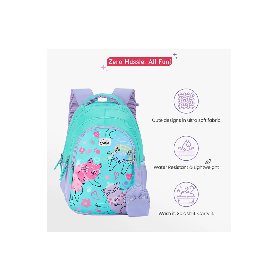 Genie Toys Genie Purrfect Small Backpack for Kids (4-7 Years)
