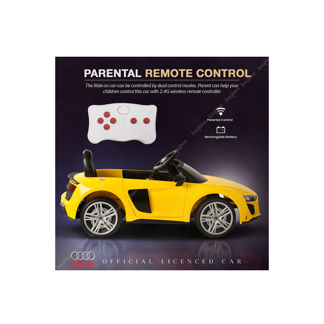 Baybee Ride-ons Baybee Official Licensed Audi R8 Battery Operated Electric Car with Light & Music For Kids (1-6 Years)