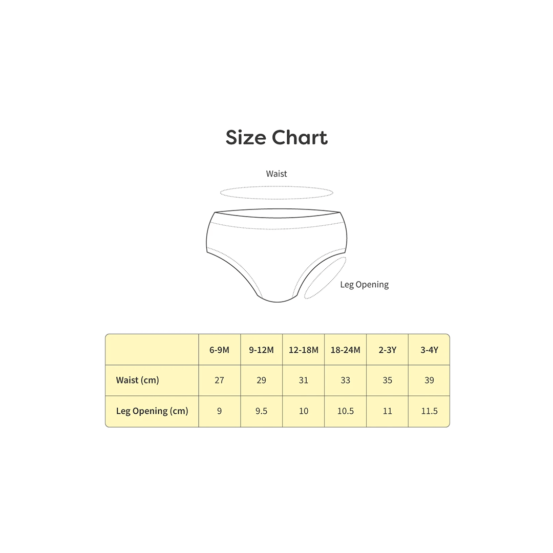 Magic Lamps Clothing SuperBottom Baby Breif Underwear Pack of 4 (6Months-4Years)