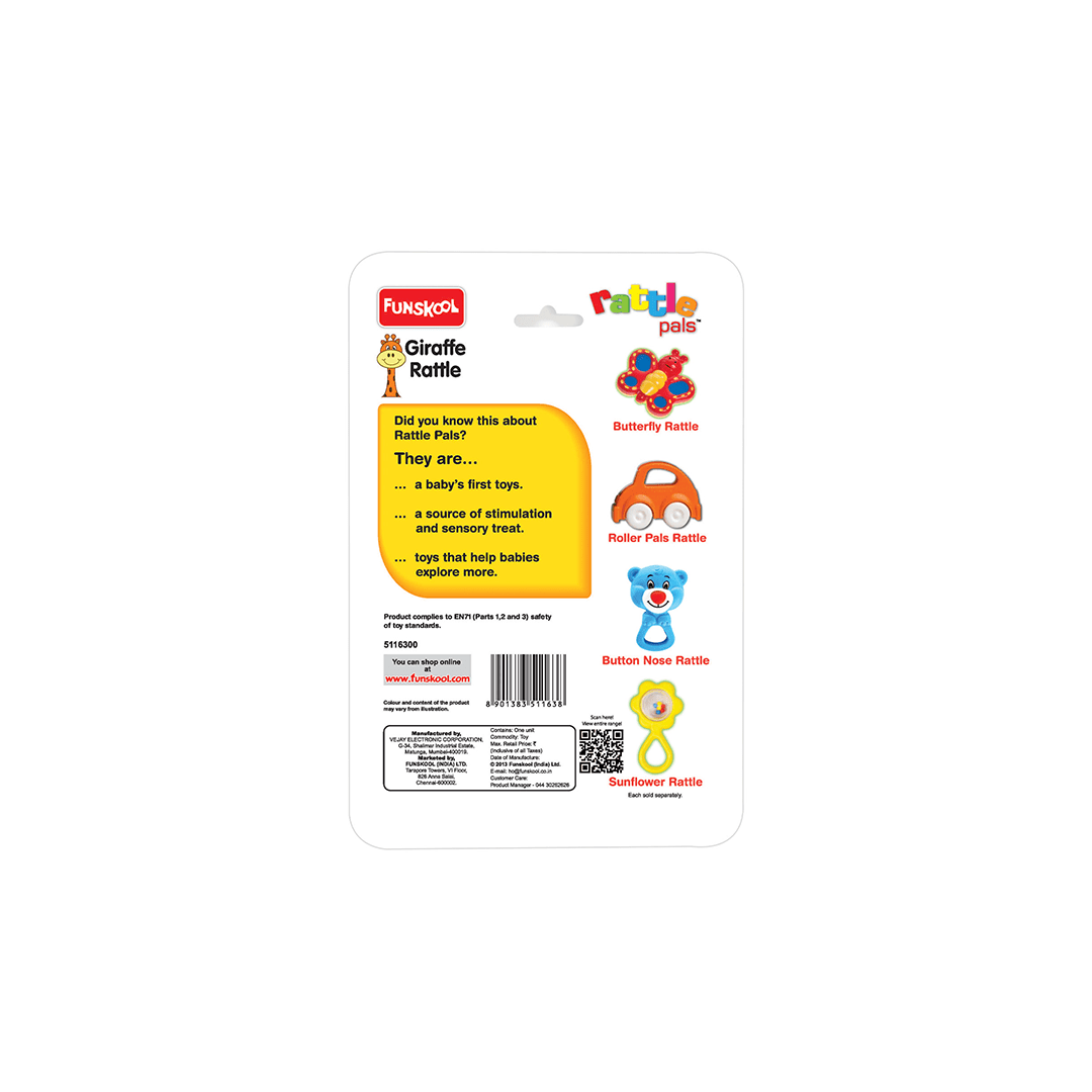Funskool Toys Funskool Giggles Baby Giraffe Rattle