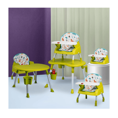 LuvLap Room Decors LuvLap 4 in 1 Convertible Baby High Chair with Printed Cushion For Kids