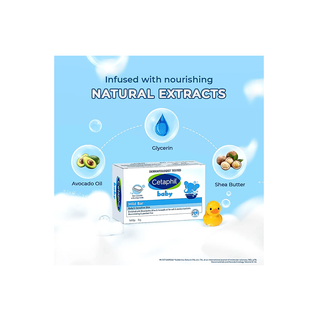 Cetaphil Baby Care Cetaphil Baby Mild Bar with Shea Butter For Kids