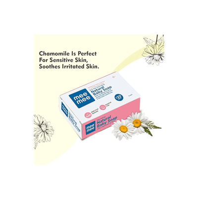 Mee Mee Baby Care Mee Mee 100% Natural Nourishing Baby Soap with Chamomile & Olive | Organic Baby Soap | 75 g ( 1 Month+ )