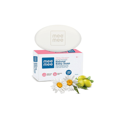 Mee Mee Baby Care Mee Mee 100% Natural Nourishing Baby Soap with Chamomile & Olive | Organic Baby Soap | 75 g ( 1 Month+ )