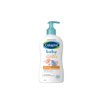 Cetaphil Baby Care Cetaphil Baby Organic Calendula Daily Moisturizing Lotion for Face & Body For Kids 400ml