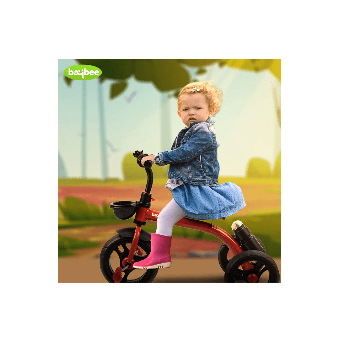 Baybee Ride-ons Baybee Maze Baby Tricycle for Kids with Height Adjustable, Storage Basket & Water Bottle For Kids (2-5 Years)