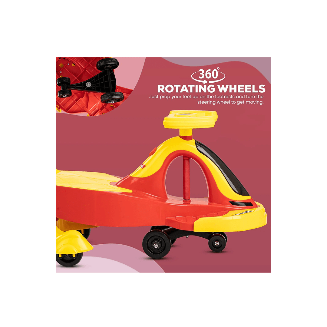 Baybee Ride-ons Baybee Nexus Magic Swing Cars for Kids Twister Magic Car for Kids with LED Light(1-3 Years)