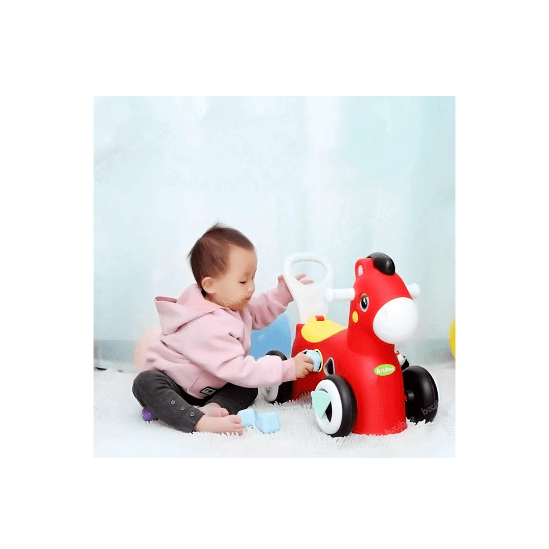 Baybee Ride-ons Baybee Pinto Horse Push Car Rider for Kids with Smooth Wheels Baby Car (1-3 Years)