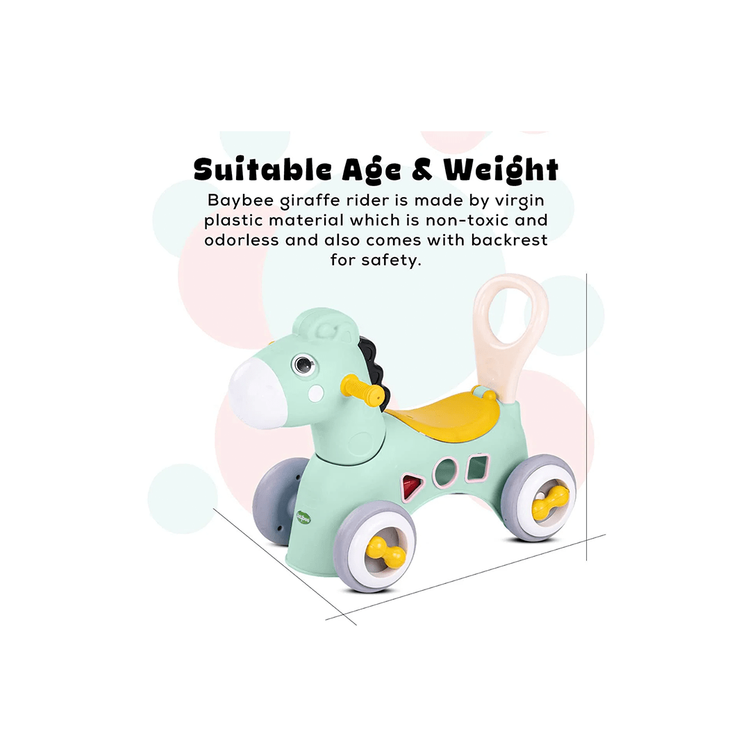 Baybee Ride-ons Baybee Pinto Horse Push Car Rider for Kids with Smooth Wheels Baby Car (1-3 Years)