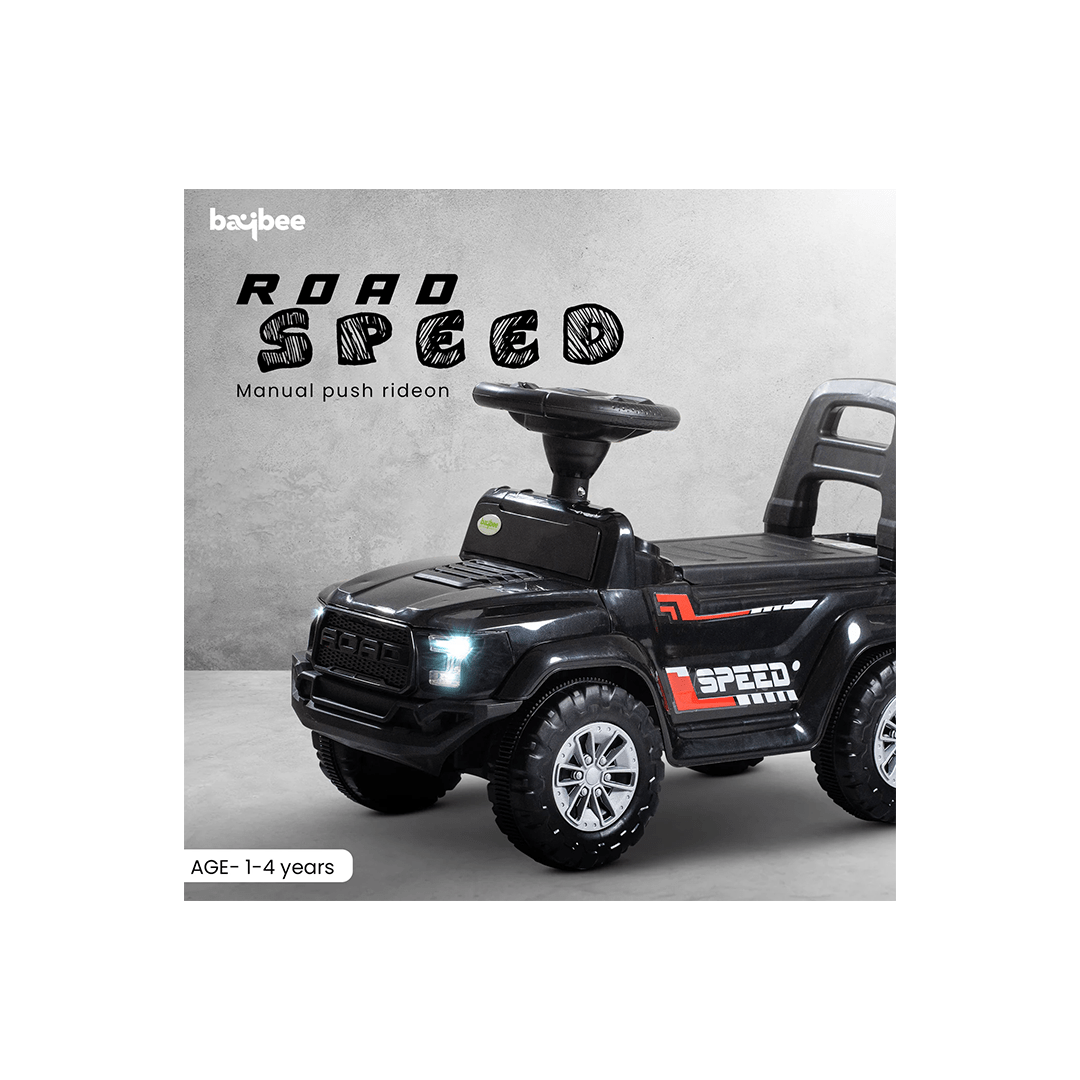 Baybee Ride-ons Baybee Push Ride on Baby Jeep for Kids Toys with LED Light & Storage Bin For Kids (1-4 Years)