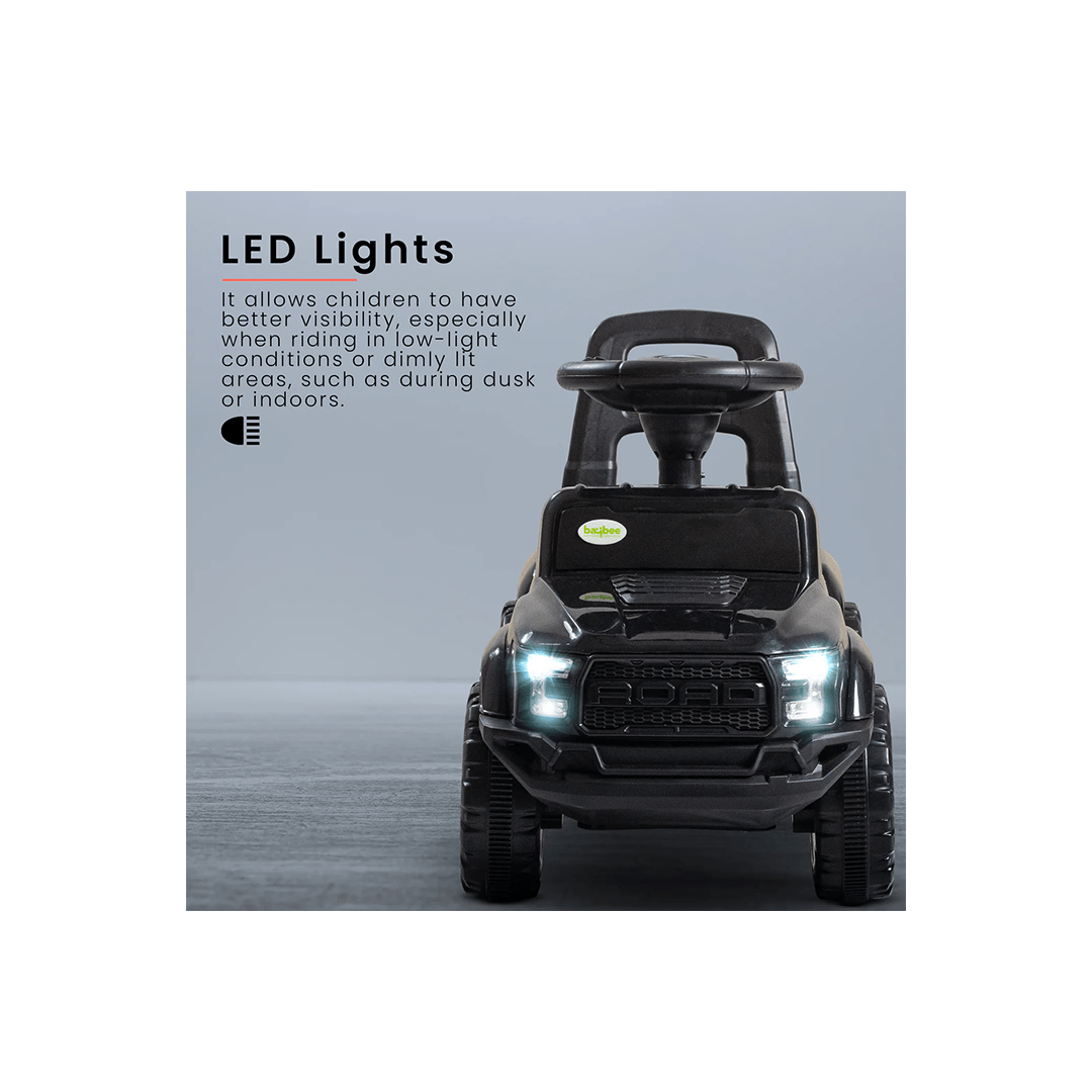 Baybee Ride-ons Baybee Push Ride on Baby Jeep for Kids Toys with LED Light & Storage Bin For Kids (1-4 Years)