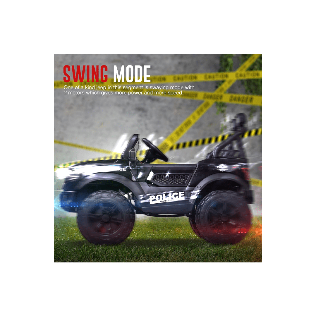 Baybee Ride-ons Baybee Run Kids Battery Operated Jeep for Kids with RGB Light & Music (3-8 Years)