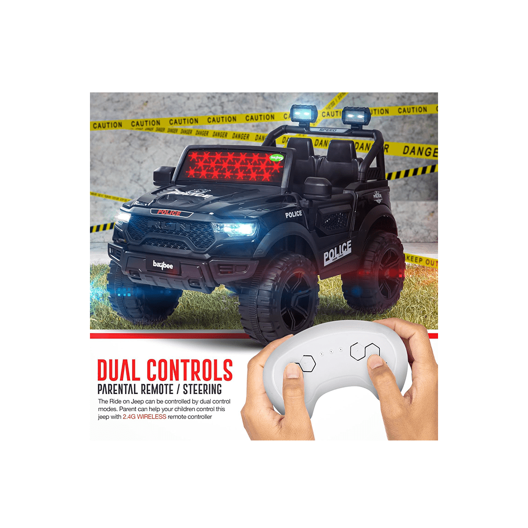 Baybee Ride-ons Baybee Run Kids Battery Operated Jeep for Kids with RGB Light & Music (3-8 Years)