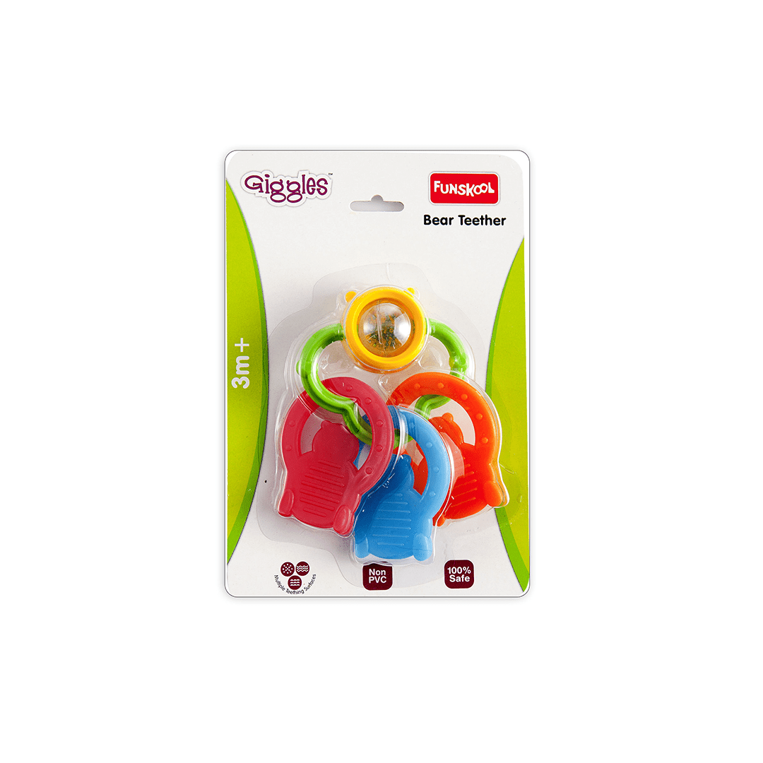 Funskool Toys Funskool giggles Bear Teether (3 Months+)