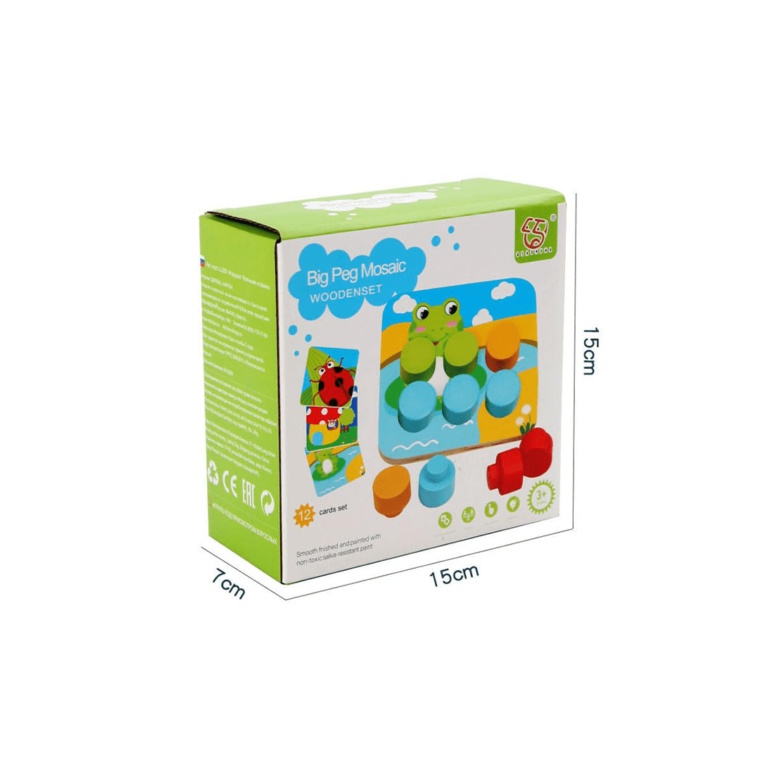 The Clever Clogs Toys The Clever Clogs Big Peg Mosaic (3 Years+)