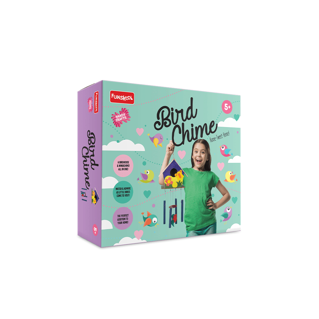 Funskool Art And Craft Kit Funskool Bird House And Wind Chime All In One - Blue (5 Years+)