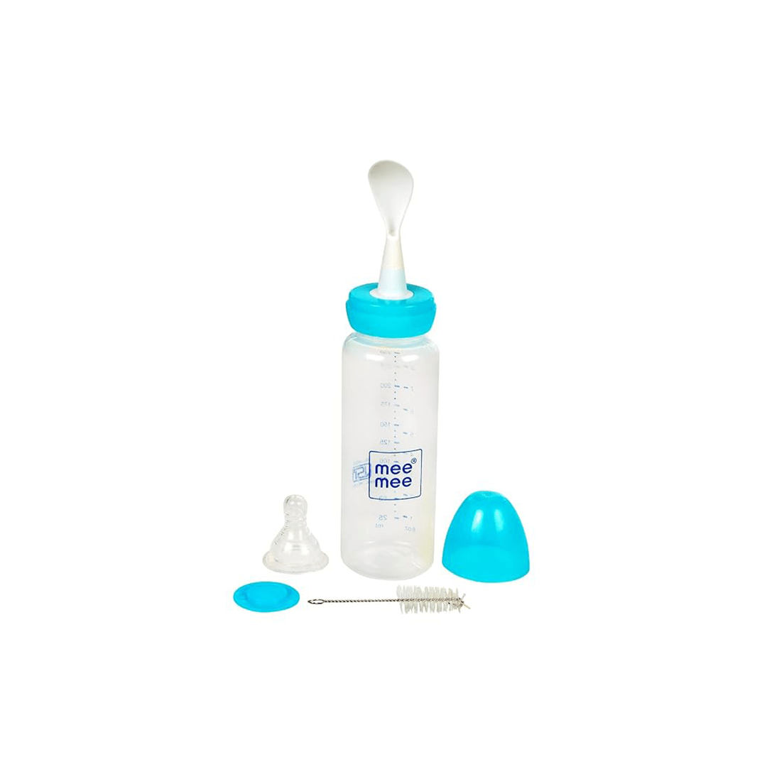 Mee Mee Feeding Products Mee Mee Baby Feeding Bottle with Spoon For Kids (3 Months+)