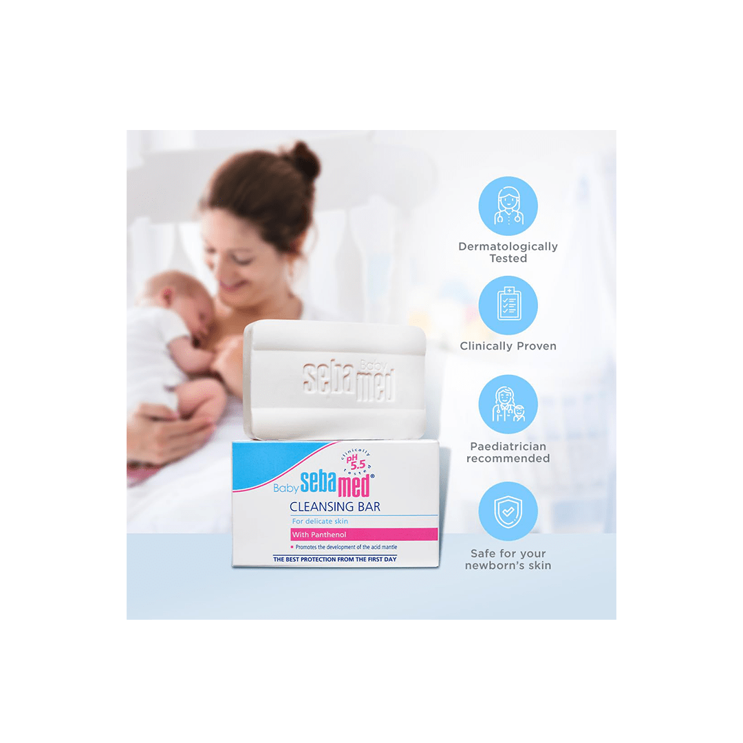 Sebamed Baby Care Sebamed Baby Cleansing Bar |Newborn Bathing For Kids