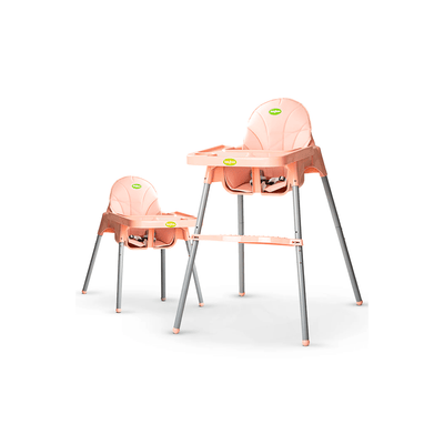 Baybee Other Gears Baybee Clento 2 in 1 Baby High Chair for Kids with 2 Height Adjustable, Footrest, Tray, 3 Point Safety Belt