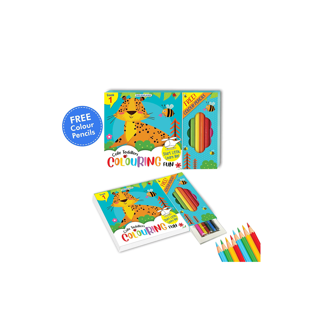 Dreamland Publications Books Dreamland Cute Toddlers Colouring Fun Book 1 for Kids (2 Years+)