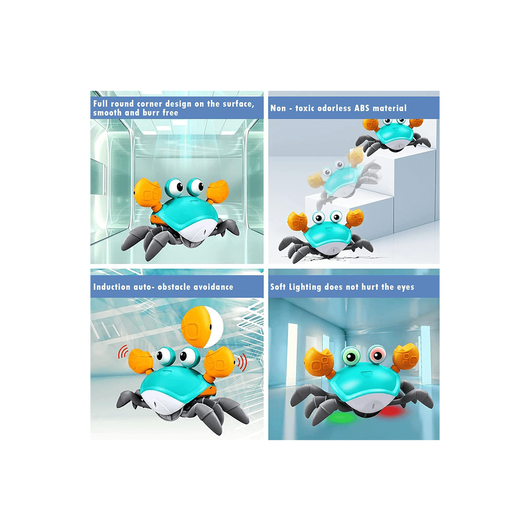 Baan Toys Toys Baan Toys Crawling Crab Toys Electric Walking Crab Music With LED Light For Kids (12 Months+)