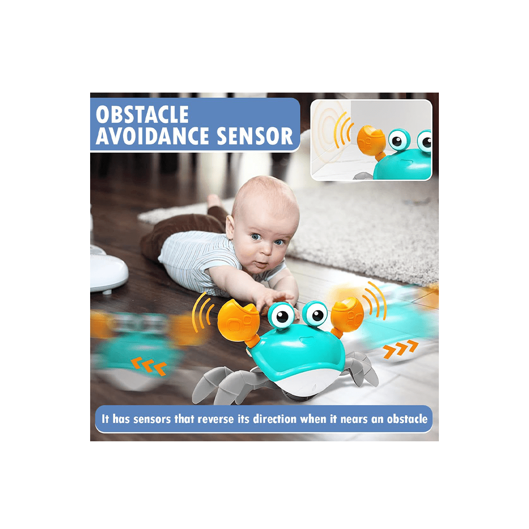 Baan Toys Toys Baan Toys Crawling Crab Toys Electric Walking Crab Music With LED Light For Kids (12 Months+)