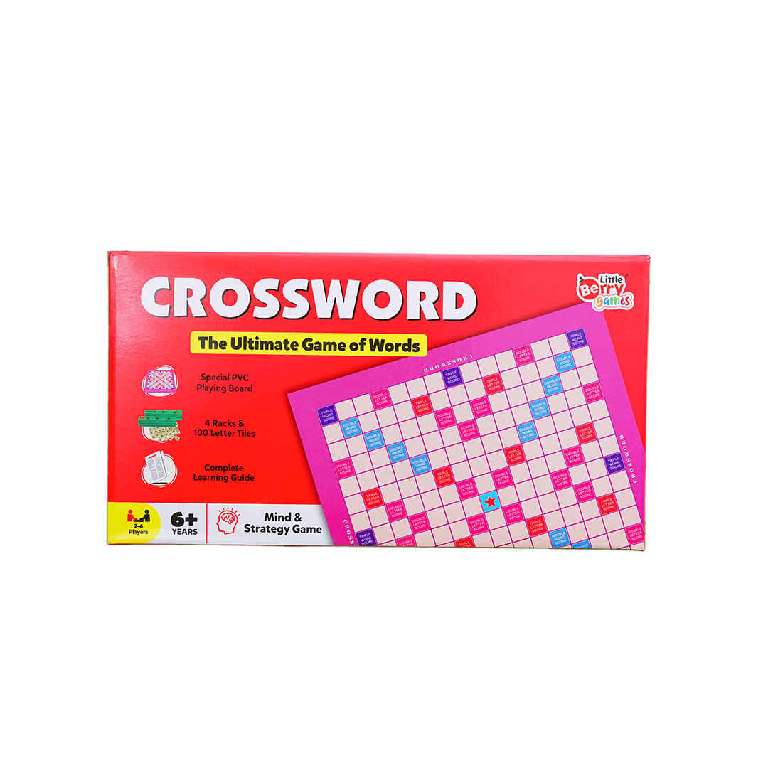 Little Berry Toys Little Berry Crossword Board Game for Kids & Adults - Ultimate Word Building Game (6 Years+)
