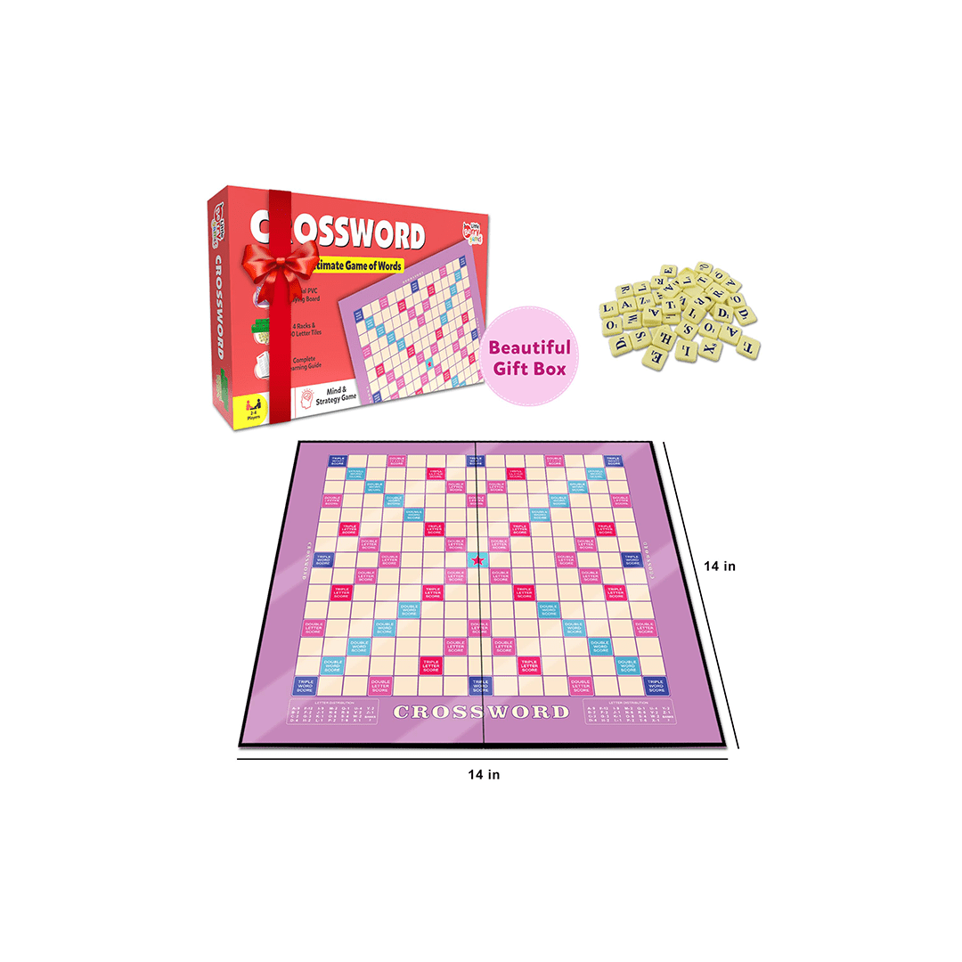 Little Berry Toys Little Berry Crossword Board Game for Kids & Adults - Ultimate Word Building Game (6 Years+)