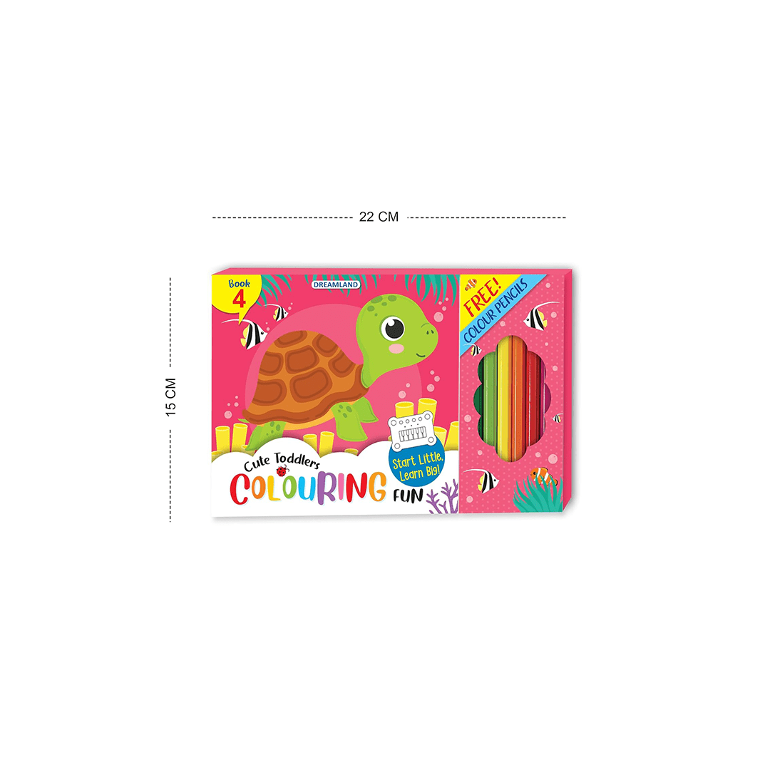 Dreamland Publications Books Dreamland Cute Toddlers Colouring Fun Book 4 for Kids (2 Years+)