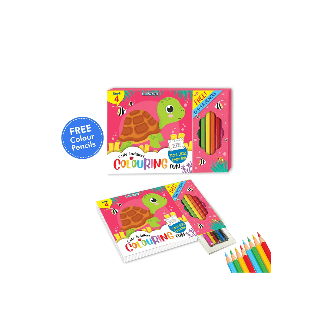 Dreamland Publications Books Dreamland Cute Toddlers Colouring Fun Book 4 for Kids (2 Years+)