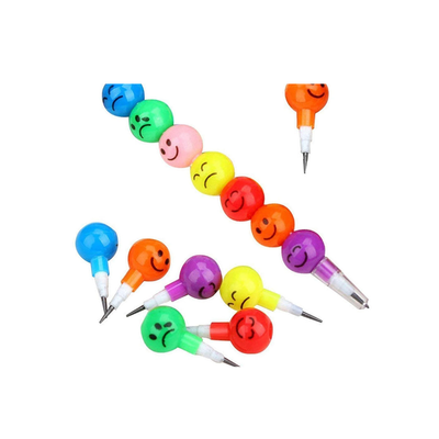 Cute Smiley Stacking Pencils for kids