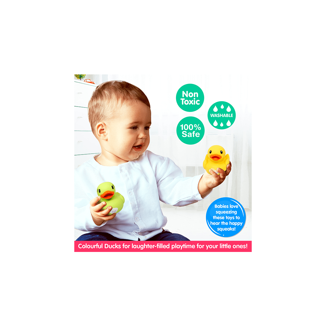 Funskool Toys Funskool Giggles Dazzling Duck Family Squeakers - Multicolor (6 Months+)