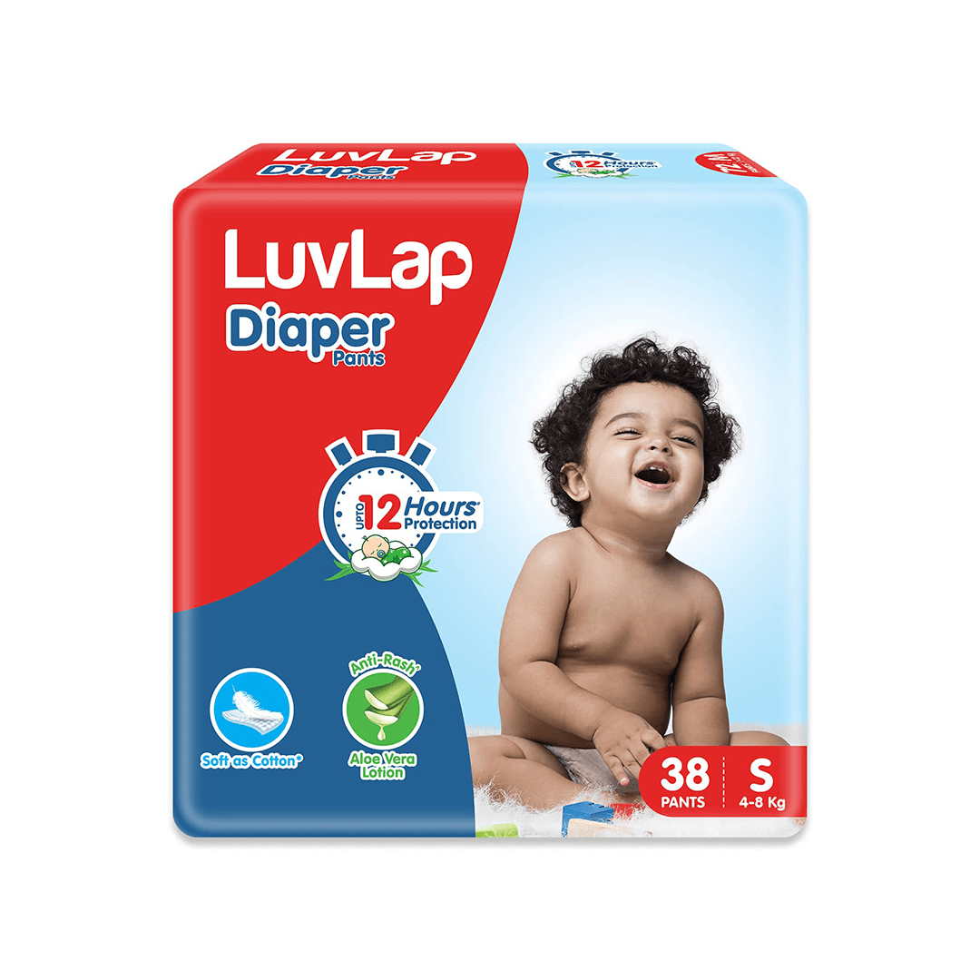 LuvLap Baby Care Small / 38 LuvLap Pant Style Baby Diapers with Aloe Vera Lotion