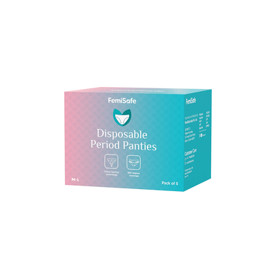 Femisafe Personal Care M-L FemiSafe Disposable Period Panties (Pack of 5)