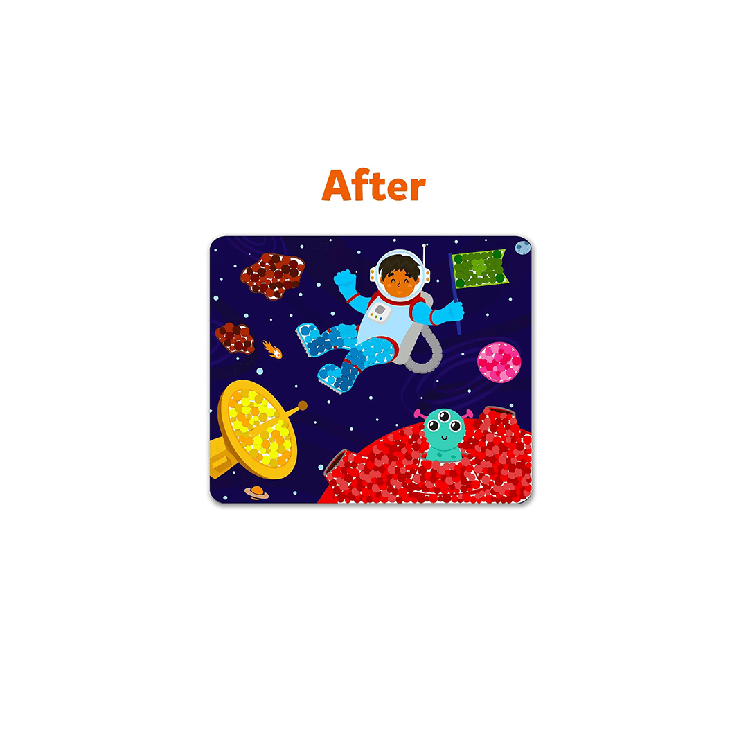 Skillmatics Art And Craft Kit Skillmatics Dot it! - Outer Space | No mess sticker art (ages 3-7)