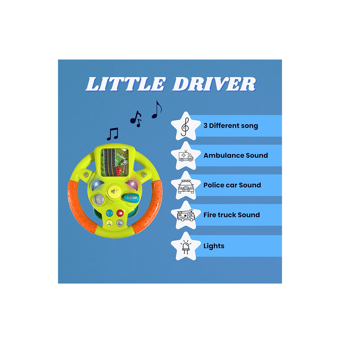 Baan Toys Toys Baan Toys Little Driver Steering Wheel Toy For Kids (3 Years+)
